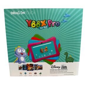 Dragon Touch Y88X Pro Kids Tablet Red Case Disney Android WiFi